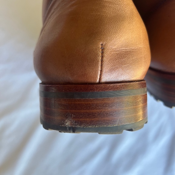 🌻SOLD Warfield and Grand Court Boot Lace Up Brown Leather 13 - Picture 11 of 12